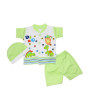 iShopping - Komfy Printed 3 Piece Suit For Kid's Green (NBN122)