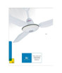 iShopping - Mubarik 56" Hasnat Ceiling Fan - White