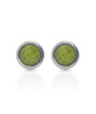 iShopping - Cufflers Classic Green Round Cufflinks - (CU-0018)