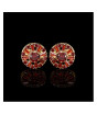 iShopping - Cufflers Designer Round Diamond Cufflinks (3016-A)