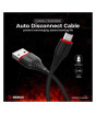iShopping - Sigma Micro Cable 2.4A Auto Disconnect - C4 Black