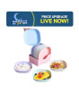 iShopping - Matrix Plastic Plate with Stand - 10Pcs