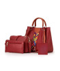 iShopping - Capri Stylish Shoulder Hand Bag Maroon - 4 Piece