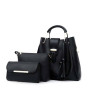 iShopping - Jazzy Stylish Shoulder Hand Bag Black - 3 Piece