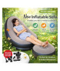 iShopping - Inflatable Sofa with Footrest and Free Electric Pump