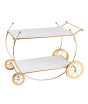 iShopping - Easy Shop Golden Frame 2 Floor Serving Trolley Dish
