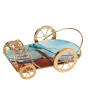 iShopping - Easy Shop Golden Frame Serving Cart Dish for Cake
