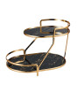 iShopping - Easy Shop Golden Frame Two Step Story Server Stand