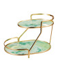 iShopping - Easy Shop Golden Frame Two Step Story Server Stand