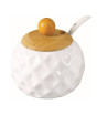 iShopping - Easy Shop Sugar Pot With Wooden Lid & Spoon