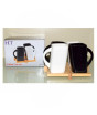 iShopping - Easy Shop Tea Cup Set of 4 With Bamboo Tray (0936)