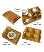 iShopping - Easy Shop Wooden Serving Tray Pack Of 3