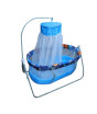 iShopping - Easy Shop Baby Swinging Cradle with Attached Net - Blue