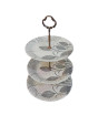 iShopping - Easy Shop Colorful Melamine Three Floor Tiered Cake Stand - Round (01)