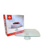 iShopping - Easy Shop Imperial Collection Glass Cake Stand Square - 10 inches