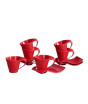 iShopping - Easy Shop Solecasa Wavy Tea Cup and Saucer Set For 6 Persons