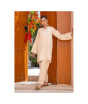 iShopping - Ahlam Ivory Panel Embroidery Raw Silk Kurta 1-piece