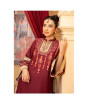 iShopping - Ahlam Garnet Embroidered Bana Dora Pret 2-piece