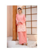 iShopping - Ahlam Dusty Rose Minimal Embroidery Raw Silk Suit 2-piece