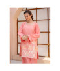 iShopping - Ahlam Dusty Rose Minimal Embroidery Raw Silk Suit 2-piece