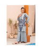 iShopping - Ahlam Smoke Grey Black Embroidery Raw Silk Suit 2-piece