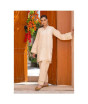 iShopping - Ahlam Ivory Panel Embroidery Raw Silk Suit 2-piece