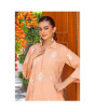 iShopping - Ahlam Blush Pink Floral Embroidery Raw Silk Suit 2-piece