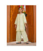 iShopping - Ahlam Olive Mirror Embroidery Raw Silk Suit 2-piece