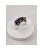 iShopping - Gilgit Bazaar Multi Stone Silver Ring (11)