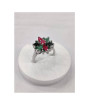 iShopping - Gilgit Bazaar Multi Stone Silver Ring (16)