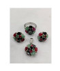 iShopping - Gilgit Bazaar Multi Stone Silver Set (14)