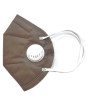 iShopping - Griffe Communication KN95 Face Mask With Filter Brown