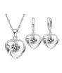 iShopping - EvaEsh Heart Stamped Jewelry Set Silver