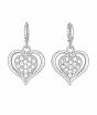 iShopping - EvaEsh Heart Zircon Necklace Earrings Jewelry Set Silver