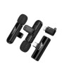 iShopping - Hoco iP To Type-C Fair Dual Mic Wireless Lavalier Microphone (L20A)