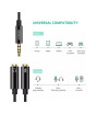 iShopping - Ugreen 3.5mm Audio Jack Headset Splitter - Black (AMT-9041)