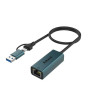 iShopping - Amaze USB 3.0 + Type - C Ethernet Adapter (A425)