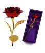 iShopping - Kharedloustad 24K Gold Foil Plated Rose with Love Stand