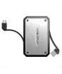 iShopping - Linear Flux Lithiumcard Pro Portable Charger Silver
