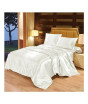iShopping - Maguari Satin Soft Silk Shine Single Bed Sheet White (0305)
