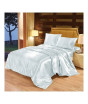 iShopping - Maguari Soft Silk Shine King Bed Sheet Sky Blue