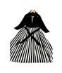 iShopping - RGShop Zebra Lining Printed Maxi 2 Pcs 