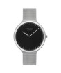 iShopping - Obaku Satin Lille Onyx Watch For Women's Silver (V269LXCBMC)