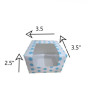 iShopping - Packzypk Single Cupcake Box 3.5x3.5x2.5 Polca Dots Blue