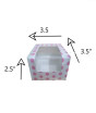 iShopping - Packzypk Single Polka Dots Cupcake Box 3.5x3.5x2.5 