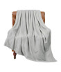 iShopping - The Bedding Shop Plain Fleece light Grey