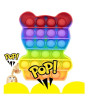 iShopping - Planet X Pop Bubble Fidget Rainbow Teddy Bear Silicone Toy (PX-11091)
