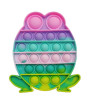 iShopping - Planet X Silicone Push Pop Bubble Fidget Rainbow Frog - 6 inches (PX-11097)