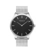 iShopping - Obaku Tang Onyx Quartz Watch For Men Silver (V260GXCBMC)