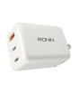 iShopping - Ronin Multivolt PD + QC 65 Watt Max Chargers White (R-6065)